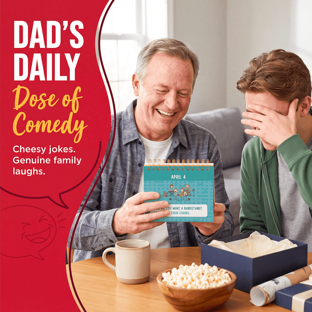 Perpetual Calendar, Funny Jokes for Dad, Christmas Gift for Men - BEAWART